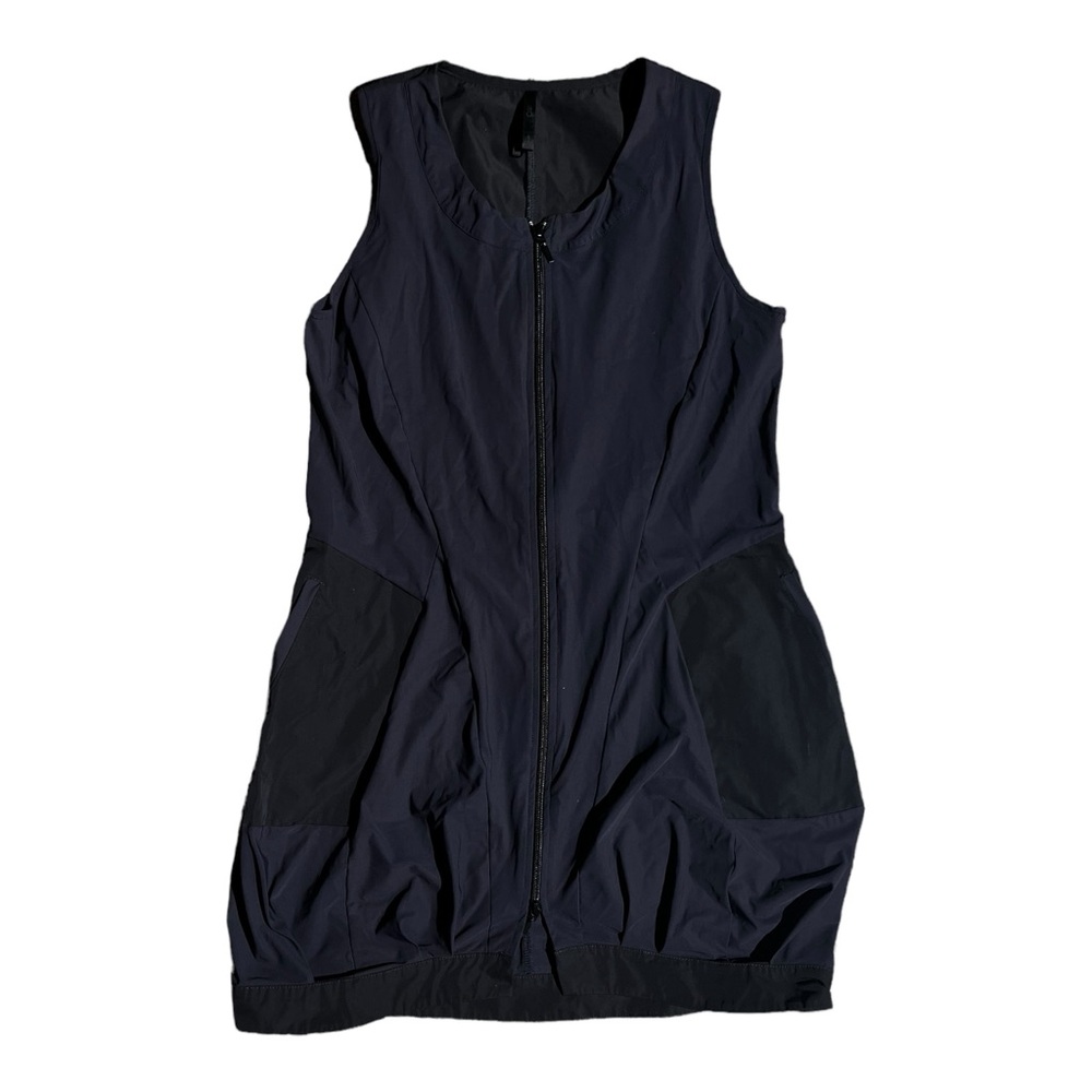 Porto SF Full Zip Dress w/ Pockets Navy Black